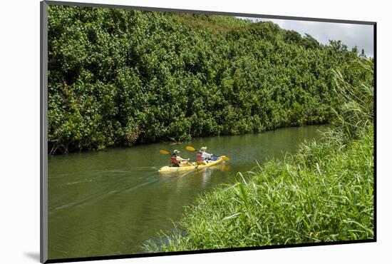 Kayaking on the Wailua River, Kauai, Hawaii, United States of America, Pacific-Michael DeFreitas-Mounted Photographic Print