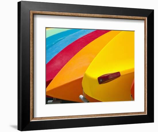 Kayaks for Rent-Jonathan Hicks-Framed Photographic Print