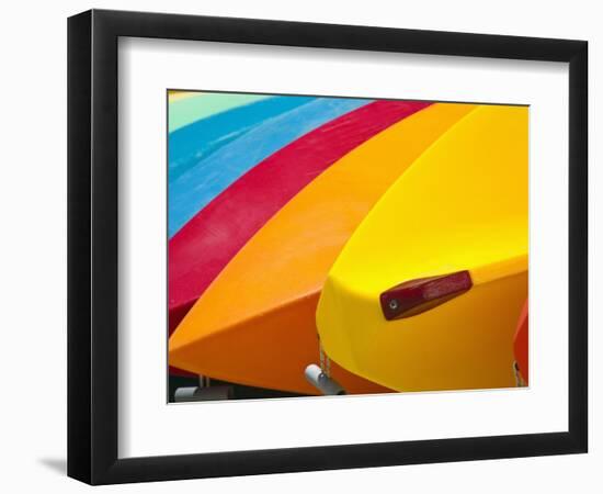 Kayaks for Rent-Jonathan Hicks-Framed Photographic Print