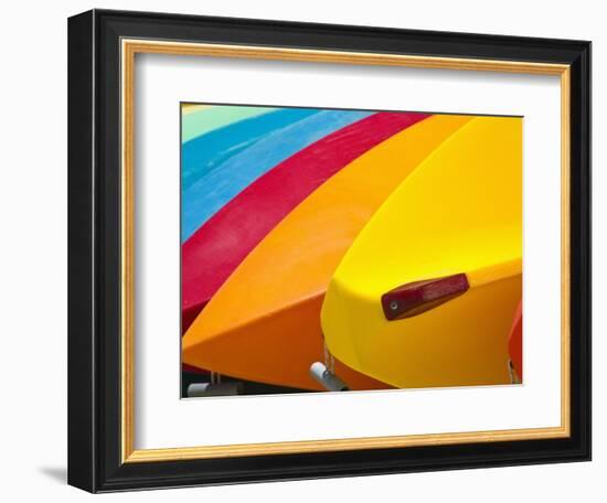 Kayaks for Rent-Jonathan Hicks-Framed Photographic Print