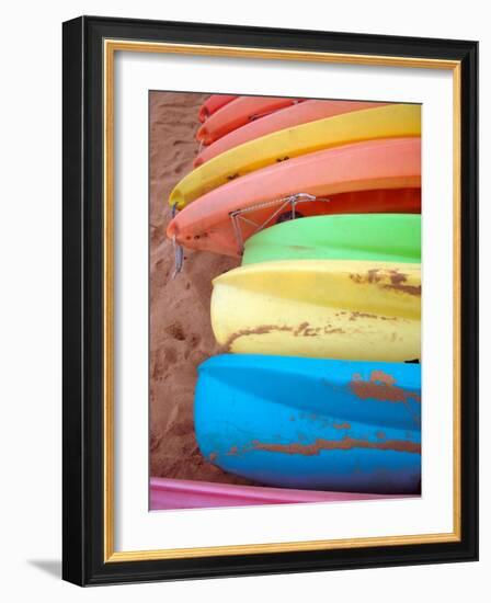 Kayaks II-Jairo Rodriguez-Framed Art Print