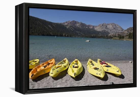 Kayaks - June Lake- Mono County, California-Carol Highsmith-Framed Stretched Canvas