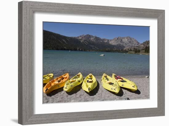 Kayaks - June Lake- Mono County, California-Carol Highsmith-Framed Photo