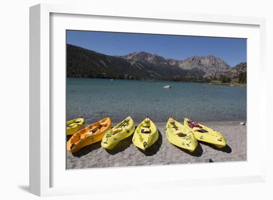 Kayaks - June Lake- Mono County, California-Carol Highsmith-Framed Photo