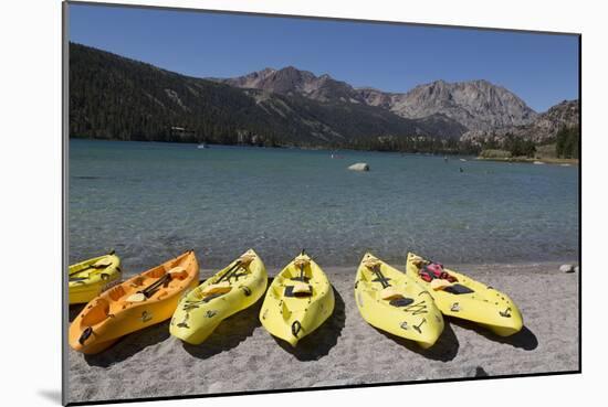 Kayaks - June Lake- Mono County, California-Carol Highsmith-Mounted Photo