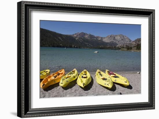 Kayaks - June Lake- Mono County, California-Carol Highsmith-Framed Photo