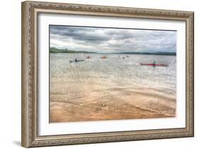 Kayaks on the Hudson-Robert Goldwitz-Framed Photographic Print