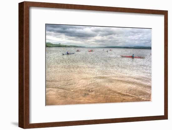 Kayaks on the Hudson-Robert Goldwitz-Framed Photographic Print