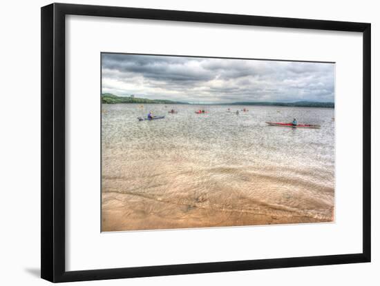 Kayaks on the Hudson-Robert Goldwitz-Framed Photographic Print