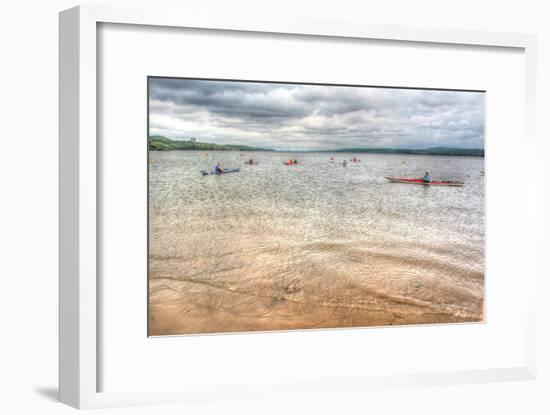 Kayaks on the Hudson-Robert Goldwitz-Framed Photographic Print