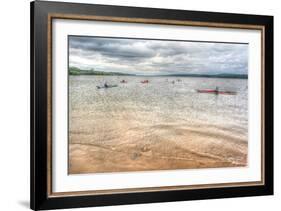 Kayaks on the Hudson-Robert Goldwitz-Framed Photographic Print