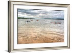 Kayaks on the Hudson-Robert Goldwitz-Framed Photographic Print