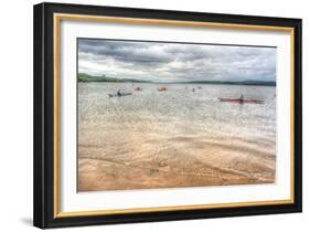 Kayaks on the Hudson-Robert Goldwitz-Framed Photographic Print