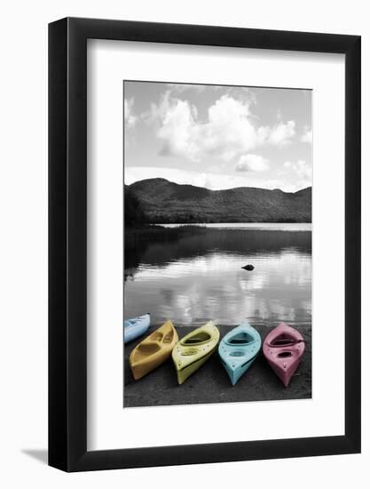 Kayaks Pastels 4-Suzanne Foschino-Framed Photographic Print