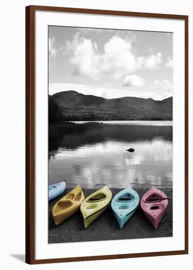 Kayaks Pastels 4-Suzanne Foschino-Framed Photographic Print