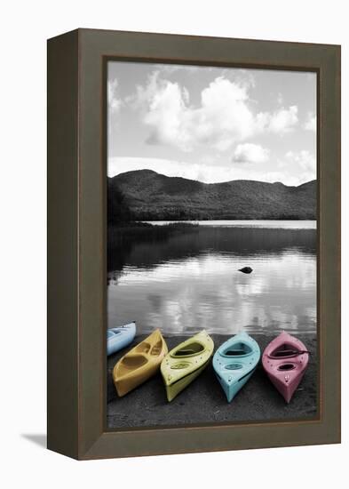 Kayaks Pastels 4-Suzanne Foschino-Framed Premier Image Canvas