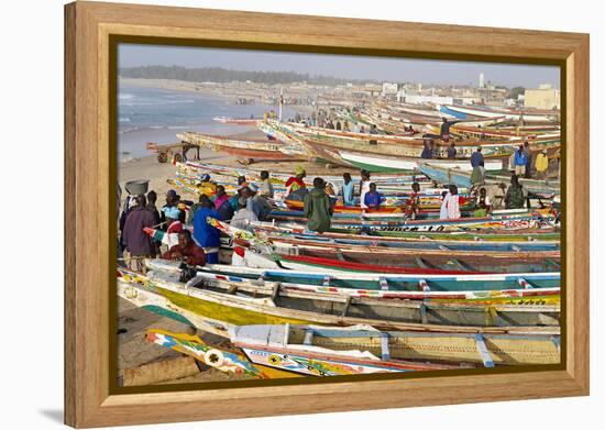 Kayar Fishing Harbour, the Biggest Fishing Harbour in Senegal, Senegal, West Africa, Africa-Bruno Morandi-Framed Premier Image Canvas