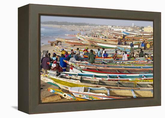 Kayar Fishing Harbour, the Biggest Fishing Harbour in Senegal, Senegal, West Africa, Africa-Bruno Morandi-Framed Premier Image Canvas