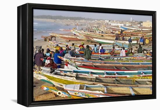 Kayar Fishing Harbour, the Biggest Fishing Harbour in Senegal, Senegal, West Africa, Africa-Bruno Morandi-Framed Premier Image Canvas