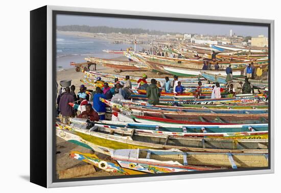 Kayar Fishing Harbour, the Biggest Fishing Harbour in Senegal, Senegal, West Africa, Africa-Bruno Morandi-Framed Premier Image Canvas