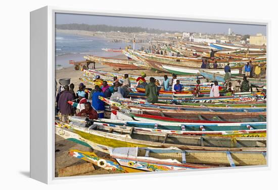 Kayar Fishing Harbour, the Biggest Fishing Harbour in Senegal, Senegal, West Africa, Africa-Bruno Morandi-Framed Premier Image Canvas