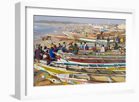 Kayar Fishing Harbour, the Biggest Fishing Harbour in Senegal, Senegal, West Africa, Africa-Bruno Morandi-Framed Photographic Print