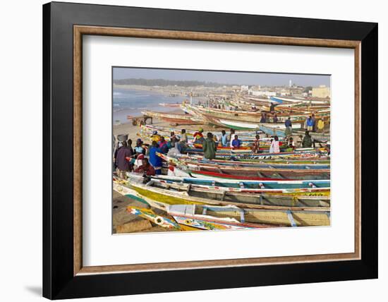 Kayar Fishing Harbour, the Biggest Fishing Harbour in Senegal, Senegal, West Africa, Africa-Bruno Morandi-Framed Photographic Print