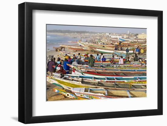 Kayar Fishing Harbour, the Biggest Fishing Harbour in Senegal, Senegal, West Africa, Africa-Bruno Morandi-Framed Photographic Print