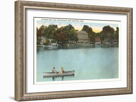 Kayrock Inn, Lake Pocotopaug, Connecticut-null-Framed Art Print