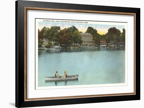 Kayrock Inn, Lake Pocotopaug, Connecticut-null-Framed Art Print