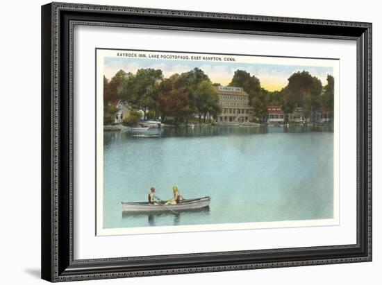 Kayrock Inn, Lake Pocotopaug, Connecticut-null-Framed Art Print