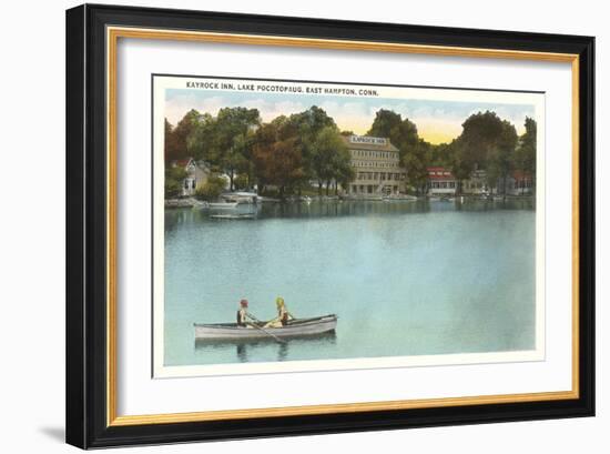 Kayrock Inn, Lake Pocotopaug, Connecticut-null-Framed Art Print