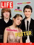 Co-stars of Harry Potter films Rupert Grint, Emma Watson and Daniel Radcliffe, November 18, 2005-Kayt Jones-Framed Premier Image Canvas