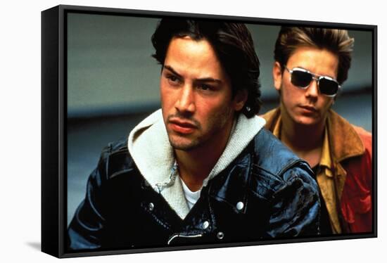 KEANU REEVES; RIVER PHOENIX. "My Own Private Idaho" [1991], directed by GUS VAN SANT.-null-Framed Stretched Canvas