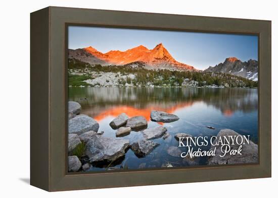 Kearsarge Lakes - Kings Canyon National Park, California-Lantern Press-Framed Stretched Canvas