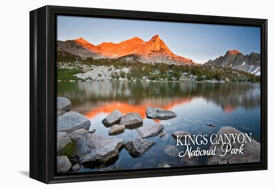 Kearsarge Lakes - Kings Canyon National Park, California-Lantern Press-Framed Stretched Canvas