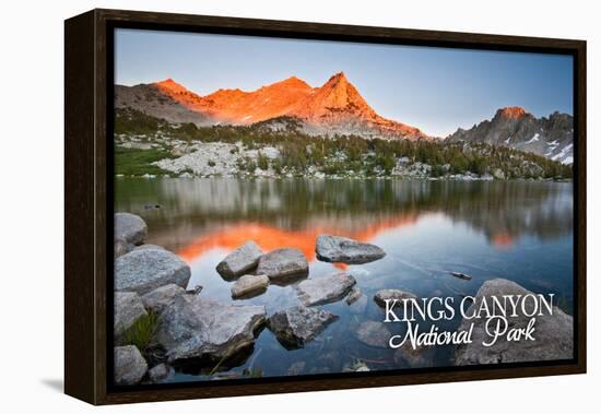 Kearsarge Lakes - Kings Canyon National Park, California-Lantern Press-Framed Stretched Canvas