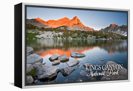 Kearsarge Lakes - Kings Canyon National Park, California-Lantern Press-Framed Stretched Canvas