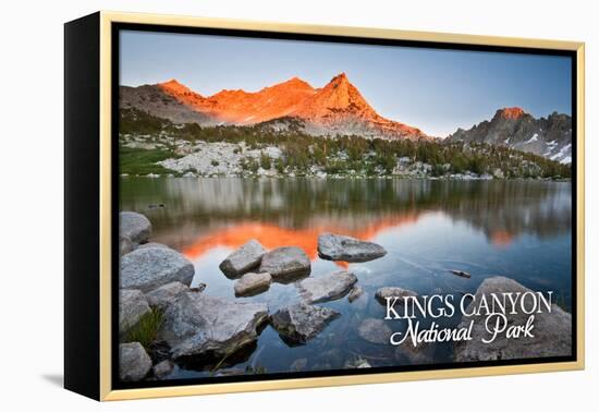 Kearsarge Lakes - Kings Canyon National Park, California-Lantern Press-Framed Stretched Canvas