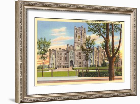 Keating Hall, Fordham University, New York City-null-Framed Art Print