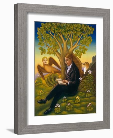 Keats (1795-1821) and the Nightingale, 2002-Frances Broomfield-Framed Giclee Print