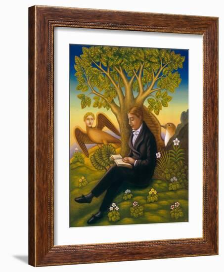 Keats (1795-1821) and the Nightingale, 2002-Frances Broomfield-Framed Giclee Print