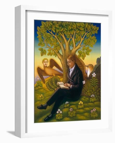 Keats (1795-1821) and the Nightingale, 2002-Frances Broomfield-Framed Giclee Print