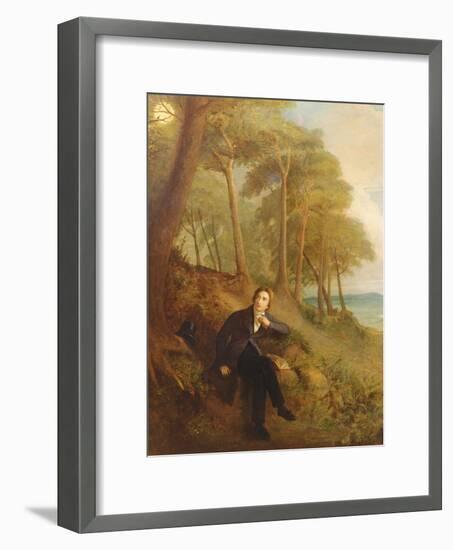 Keats Listening to the Nightingale on Hampstead Heath, 1845 (See also 145175)-Joseph Severn-Framed Giclee Print