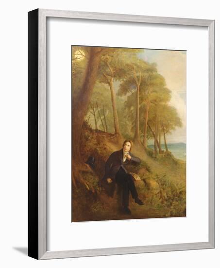 Keats Listening to the Nightingale on Hampstead Heath, 1845 (See also 145175)-Joseph Severn-Framed Giclee Print