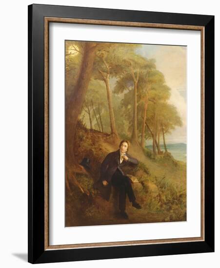 Keats Listening to the Nightingale on Hampstead Heath, 1845 (See also 145175)-Joseph Severn-Framed Giclee Print