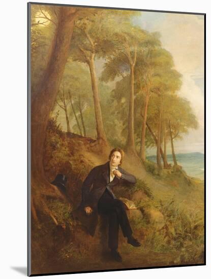 Keats Listening to the Nightingale on Hampstead Heath, 1845 (See also 145175)-Joseph Severn-Mounted Giclee Print
