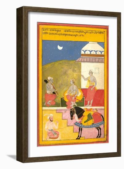 Kedar Ragini of Sri, 1628-Shah ud Din-Framed Giclee Print