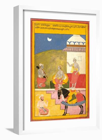 Kedar Ragini of Sri, 1628-Shah ud Din-Framed Giclee Print