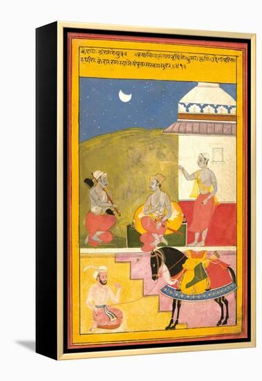 Kedar Ragini of Sri, 1628-Shah ud Din-Framed Premier Image Canvas